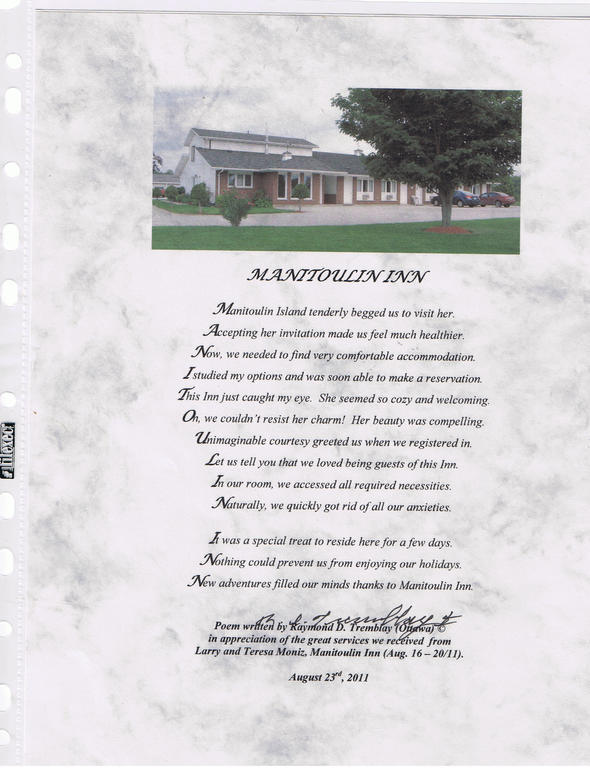 Manitoulin Inn Mindemoya Exterior foto